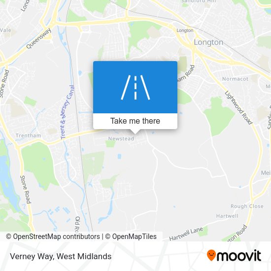 Verney Way map