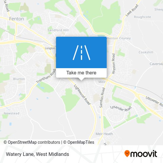 Watery Lane map