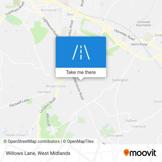 Willows Lane map