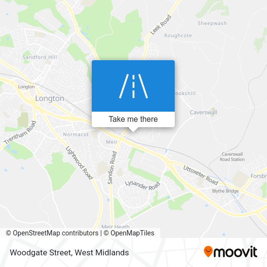 Woodgate Street map