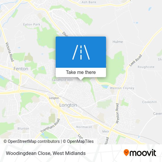 Woodingdean Close map