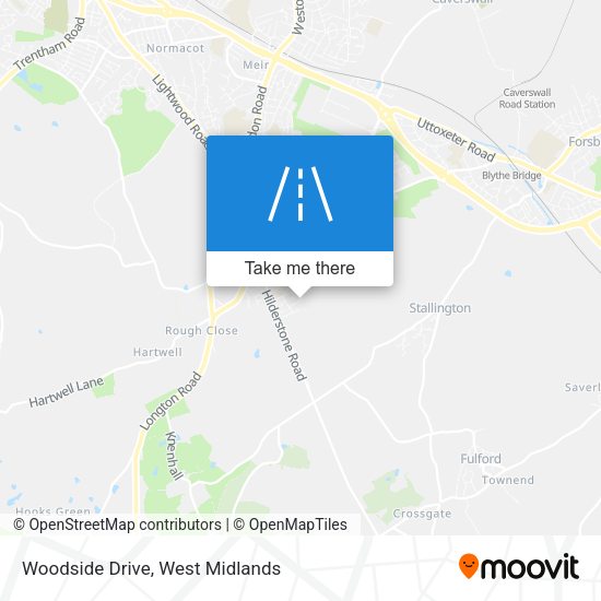 Woodside Drive map