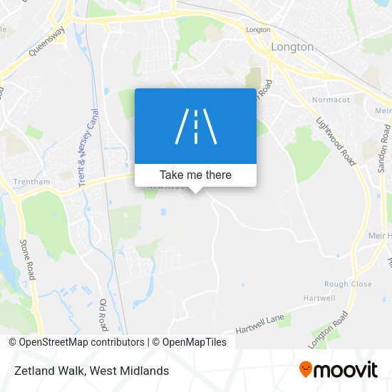 Zetland Walk map