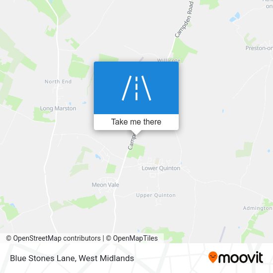 Blue Stones Lane map