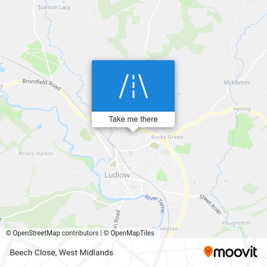 Beech Close map