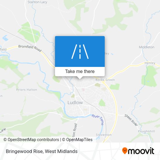 Bringewood Rise map