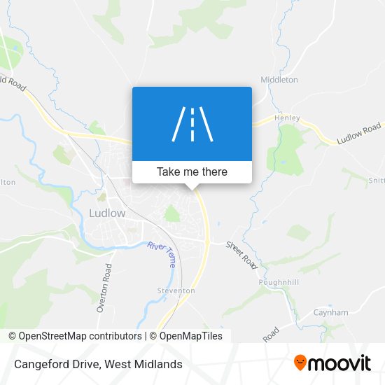 Cangeford Drive map