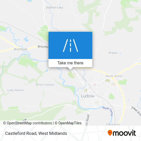 Castleford Road map