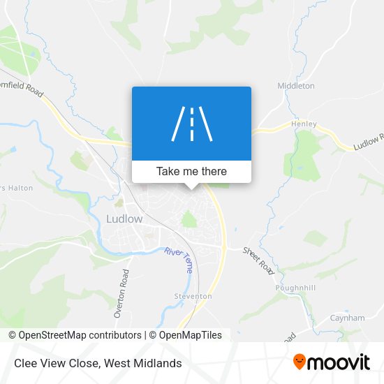 Clee View Close map