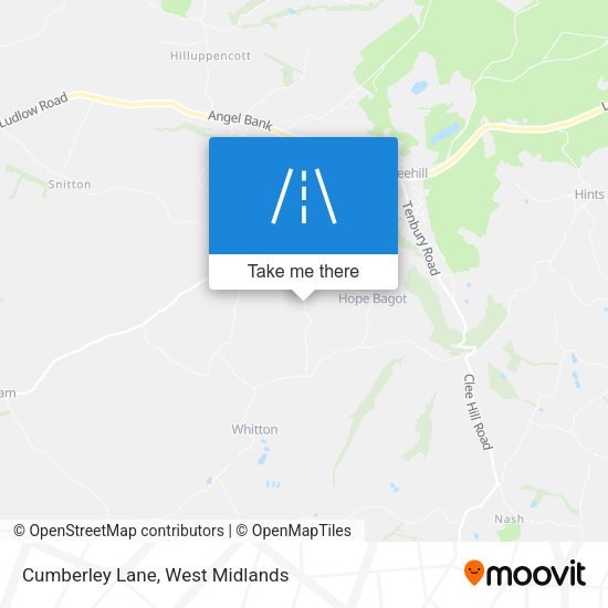 Cumberley Lane map