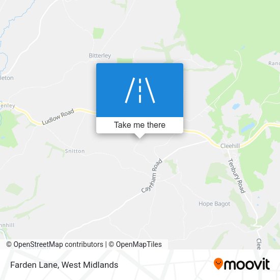 Farden Lane map