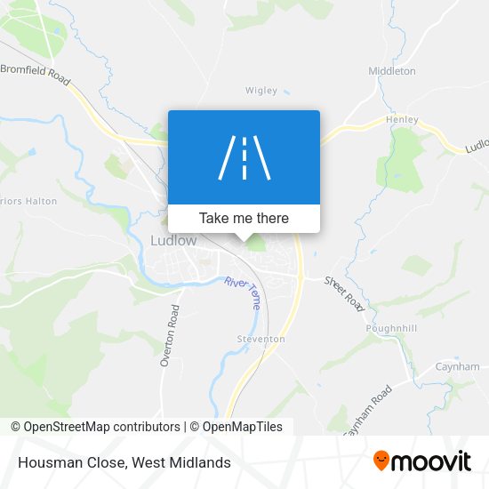 Housman Close map