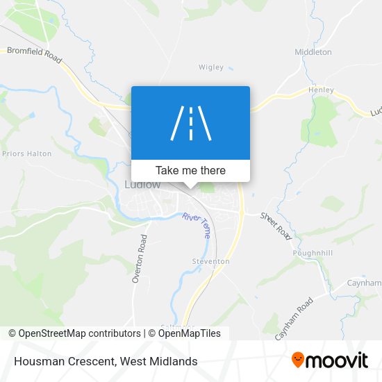 Housman Crescent map