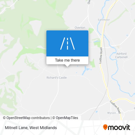 Mitnell Lane map