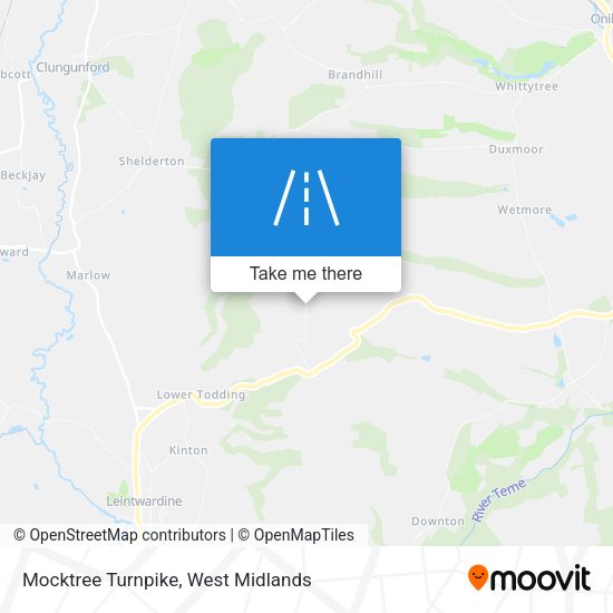 Mocktree Turnpike map