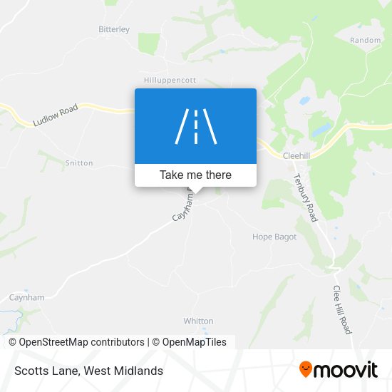 Scotts Lane map