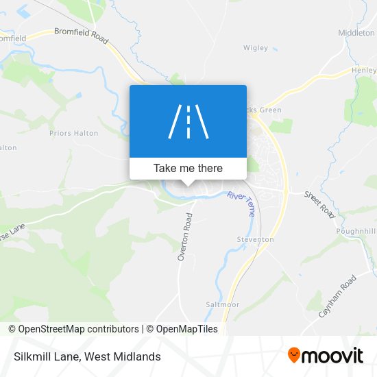 Silkmill Lane map