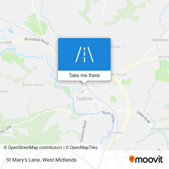 St Mary's Lane map