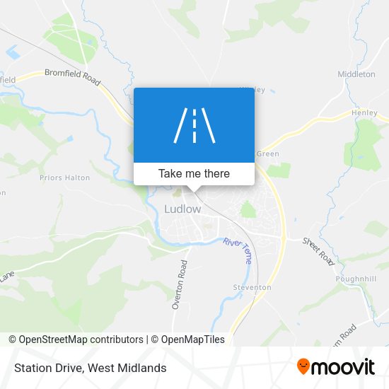 Station Drive map