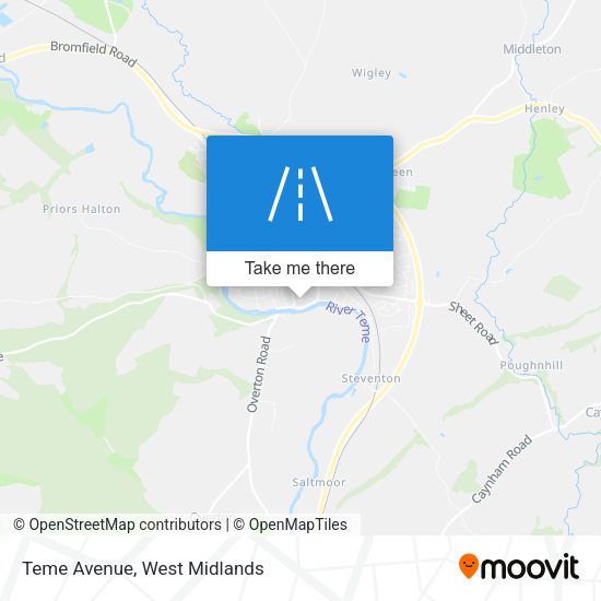 Teme Avenue map