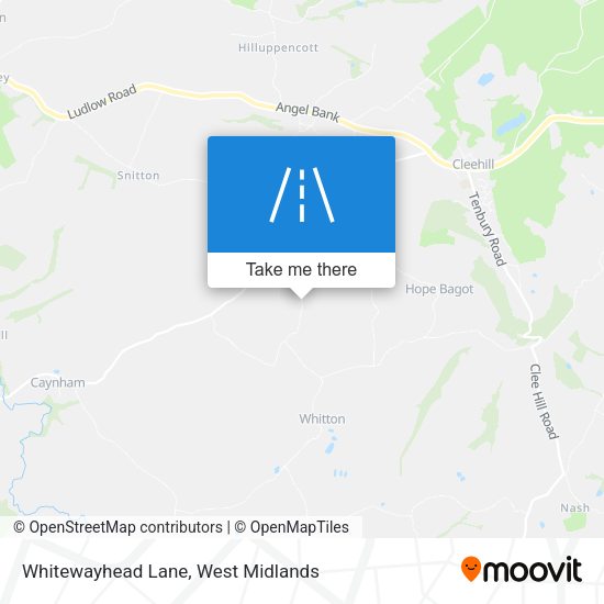 Whitewayhead Lane map
