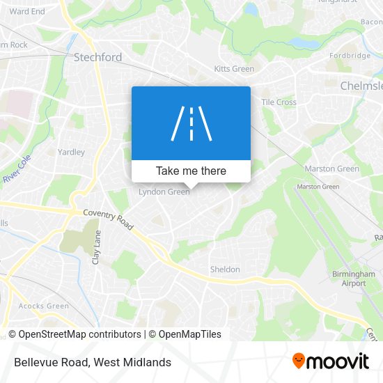 Bellevue Road map