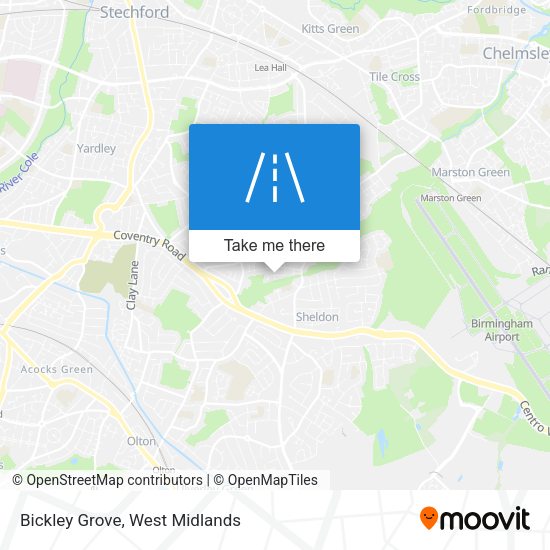 Bickley Grove map