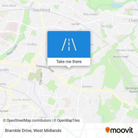 Bramble Drive map