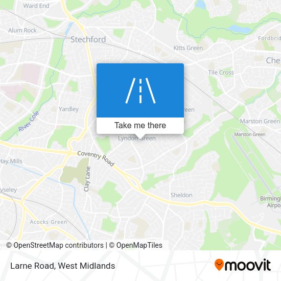 Larne Road map