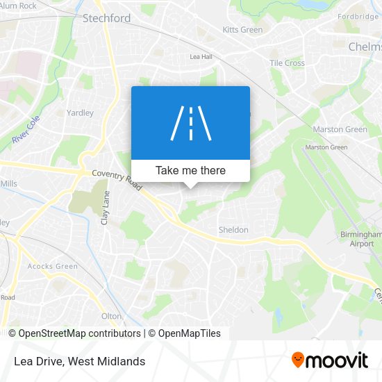 Lea Drive map