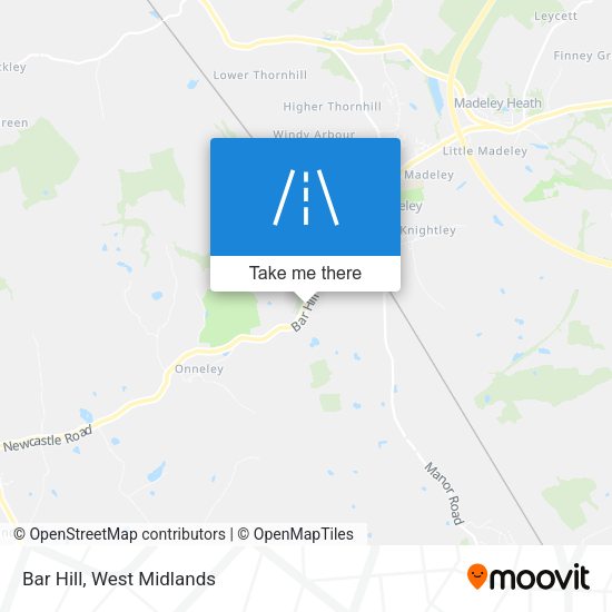 Bar Hill map
