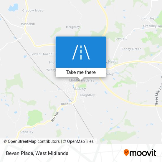 Bevan Place map
