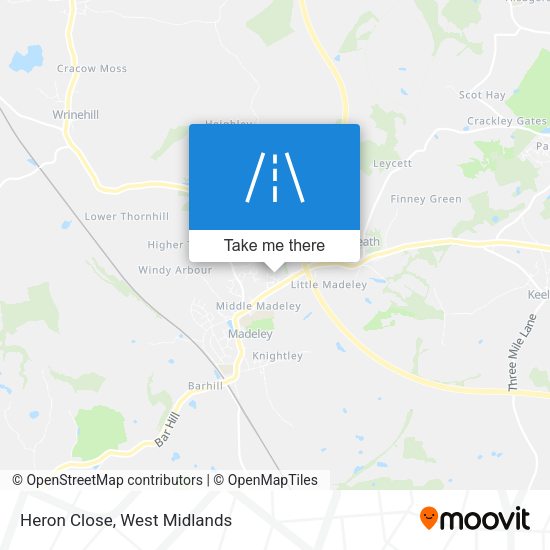 Heron Close map