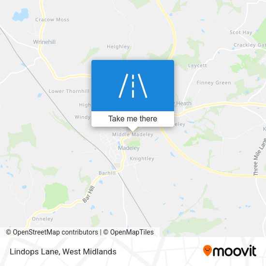 Lindops Lane map