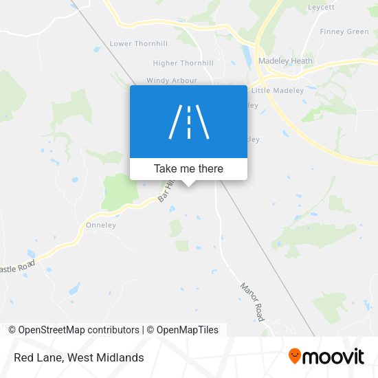 Red Lane map