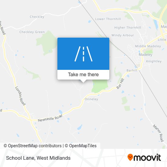 School Lane map