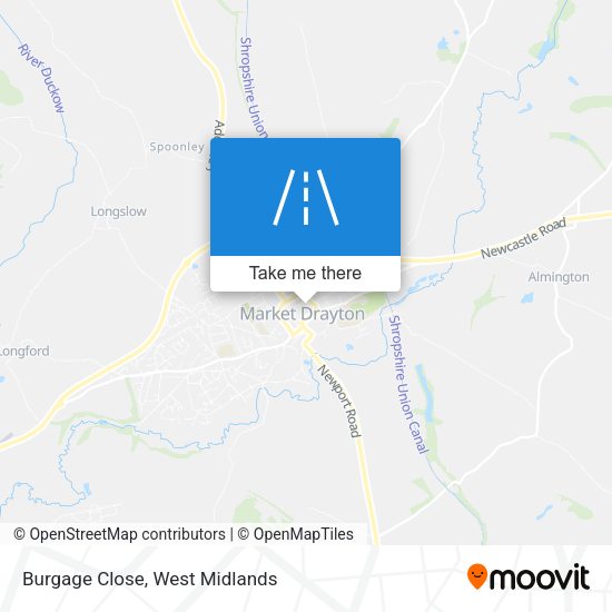Burgage Close map