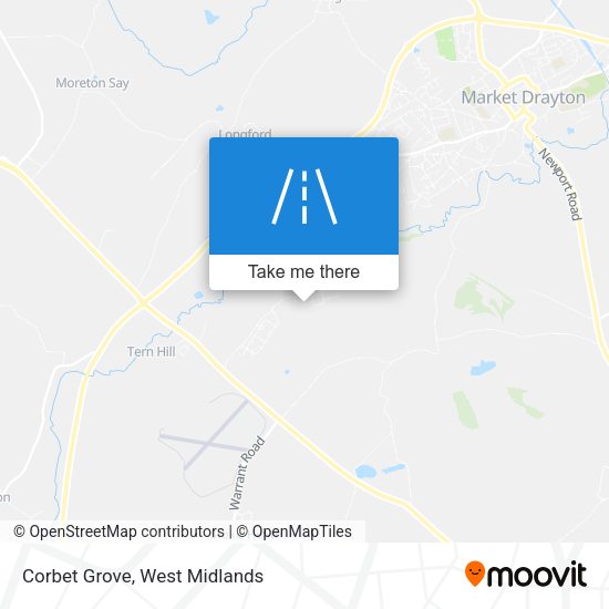 Corbet Grove map