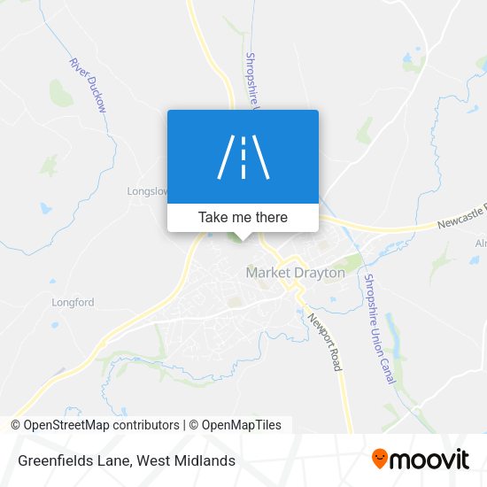 Greenfields Lane map