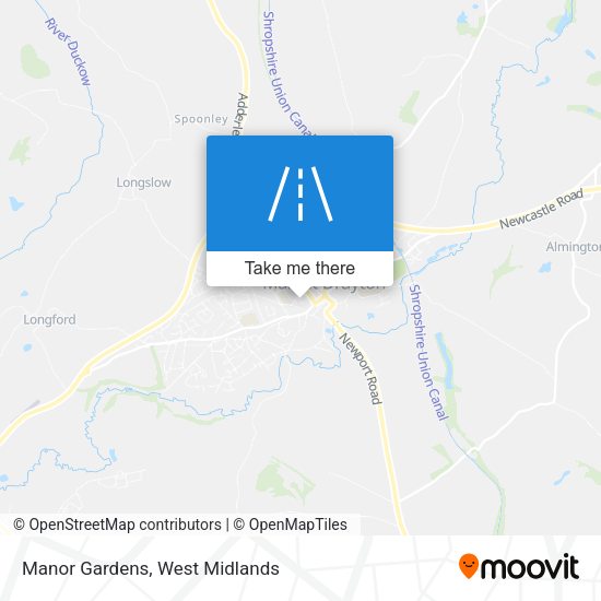 Manor Gardens map