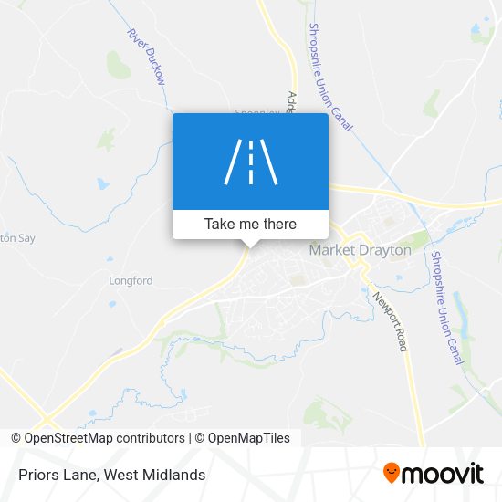 Priors Lane map