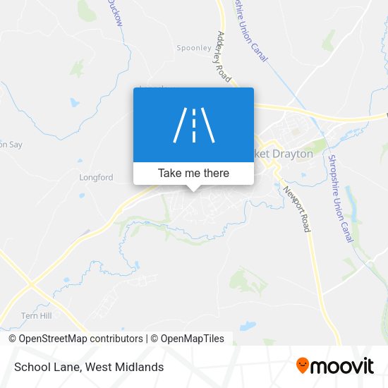 School Lane map