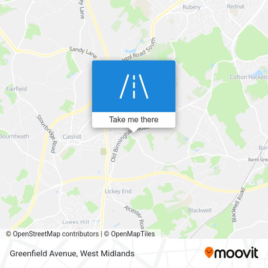 Greenfield Avenue map