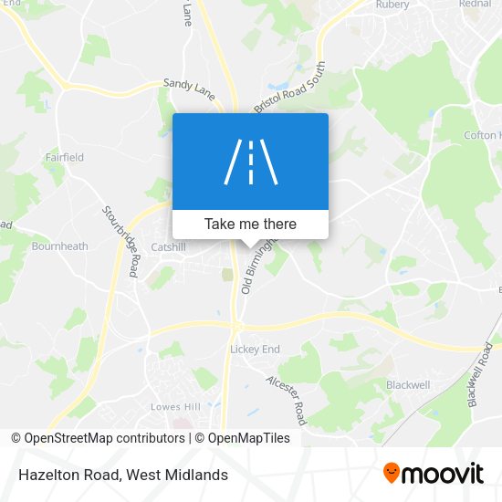 Hazelton Road map