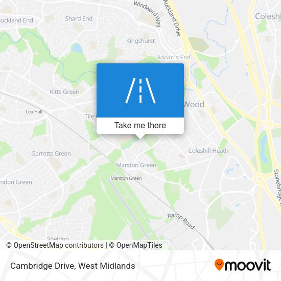 Cambridge Drive map
