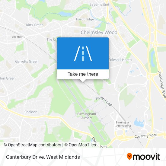 Canterbury Drive map