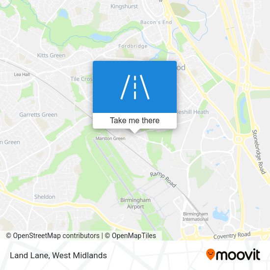 Land Lane map