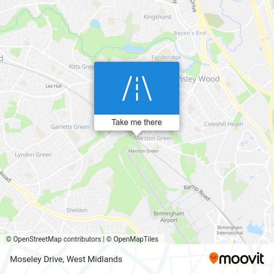 Moseley Drive map