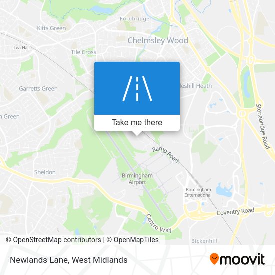 Newlands Lane map