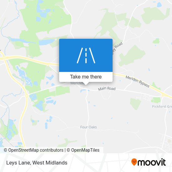 Leys Lane map